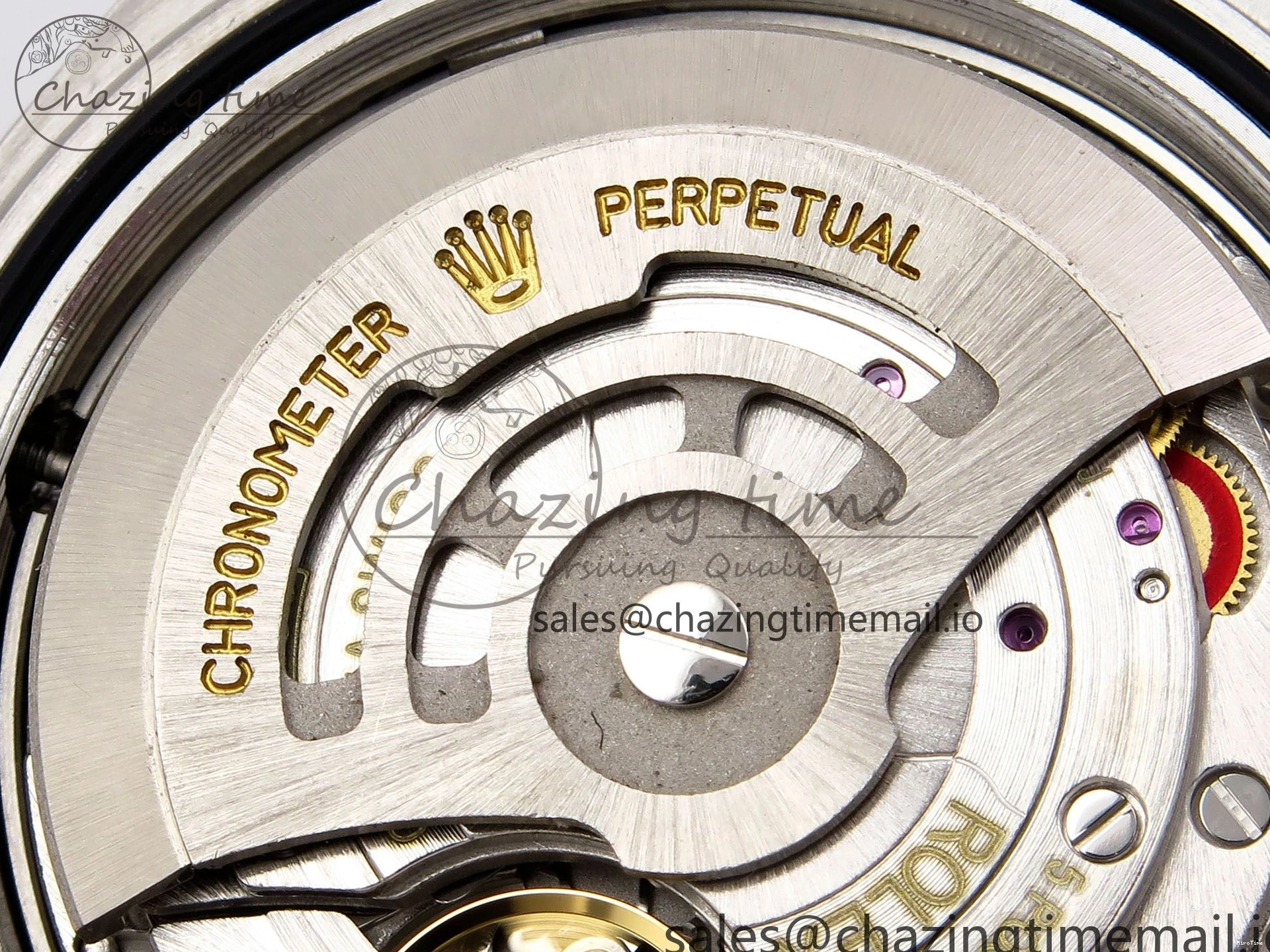 MiroTime 0131 GoodFit DateJust 41 126334 EWEF Best Edition Gray Dial Green Roman on Oyster Bracelet A 1054